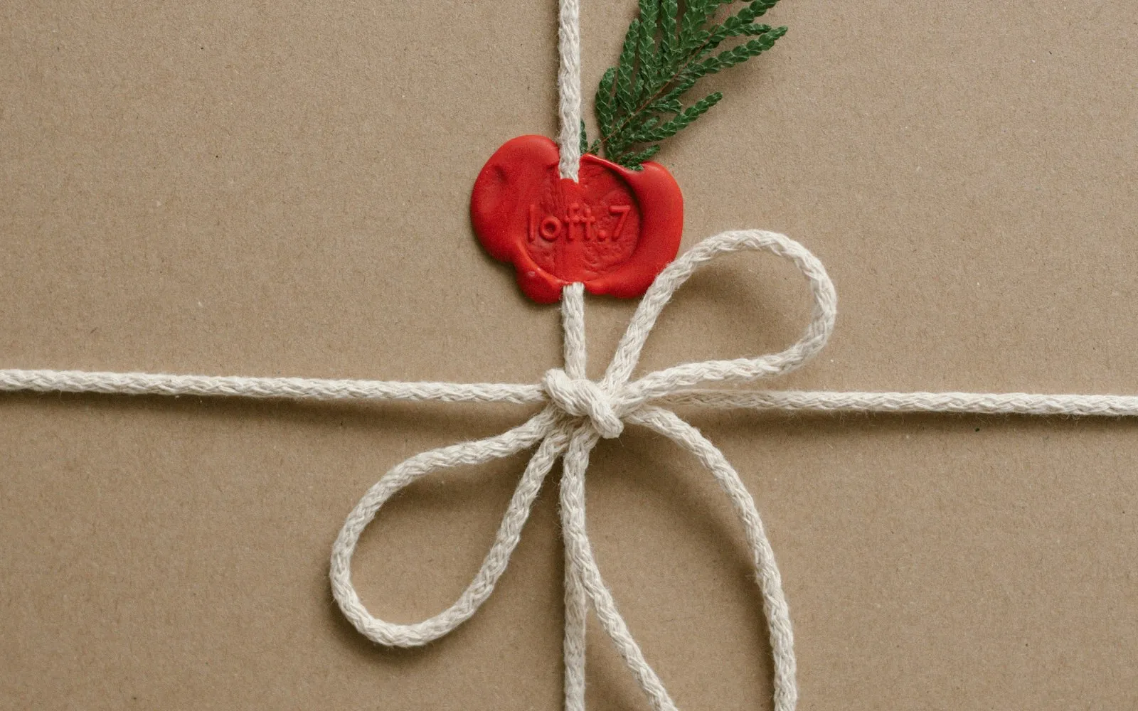 A brown paper parcel tied with white string and a red wax seal, representing a bundle of services in one package